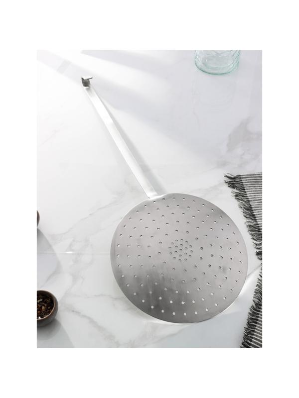 Шумовка цельнотянутая из нержавеющей стали Доляна «Индия», 69×24 см, толщина 3 мм