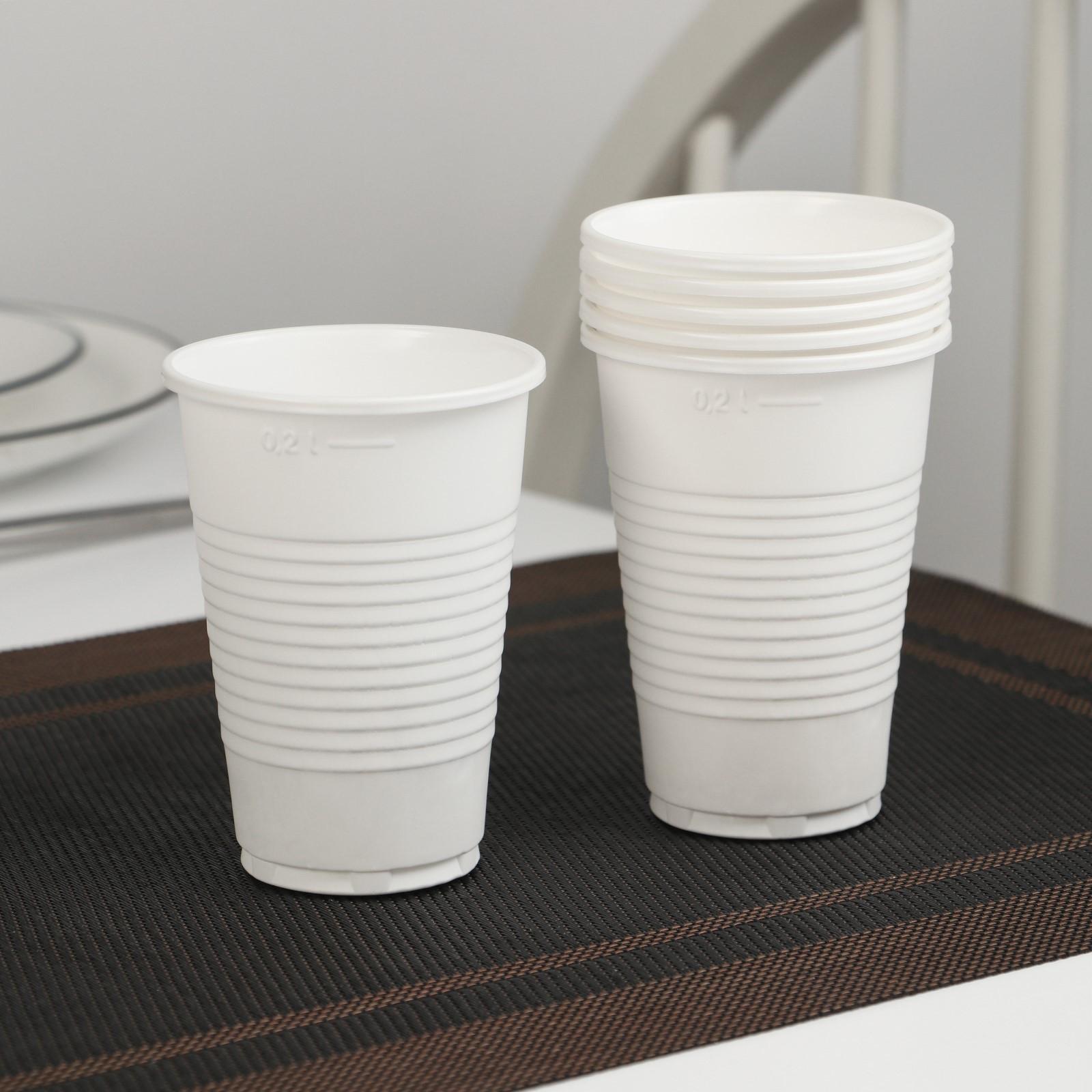 Набор одноразовой посуды на 6 персон «Шашлычный №3», тарелки, стаканы, ножи, вилки, салфетки, зубочистки, цвет белый