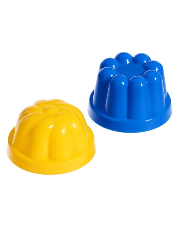 Песочный набор: ведёрко, лопатка, грабельки , 4 формочки