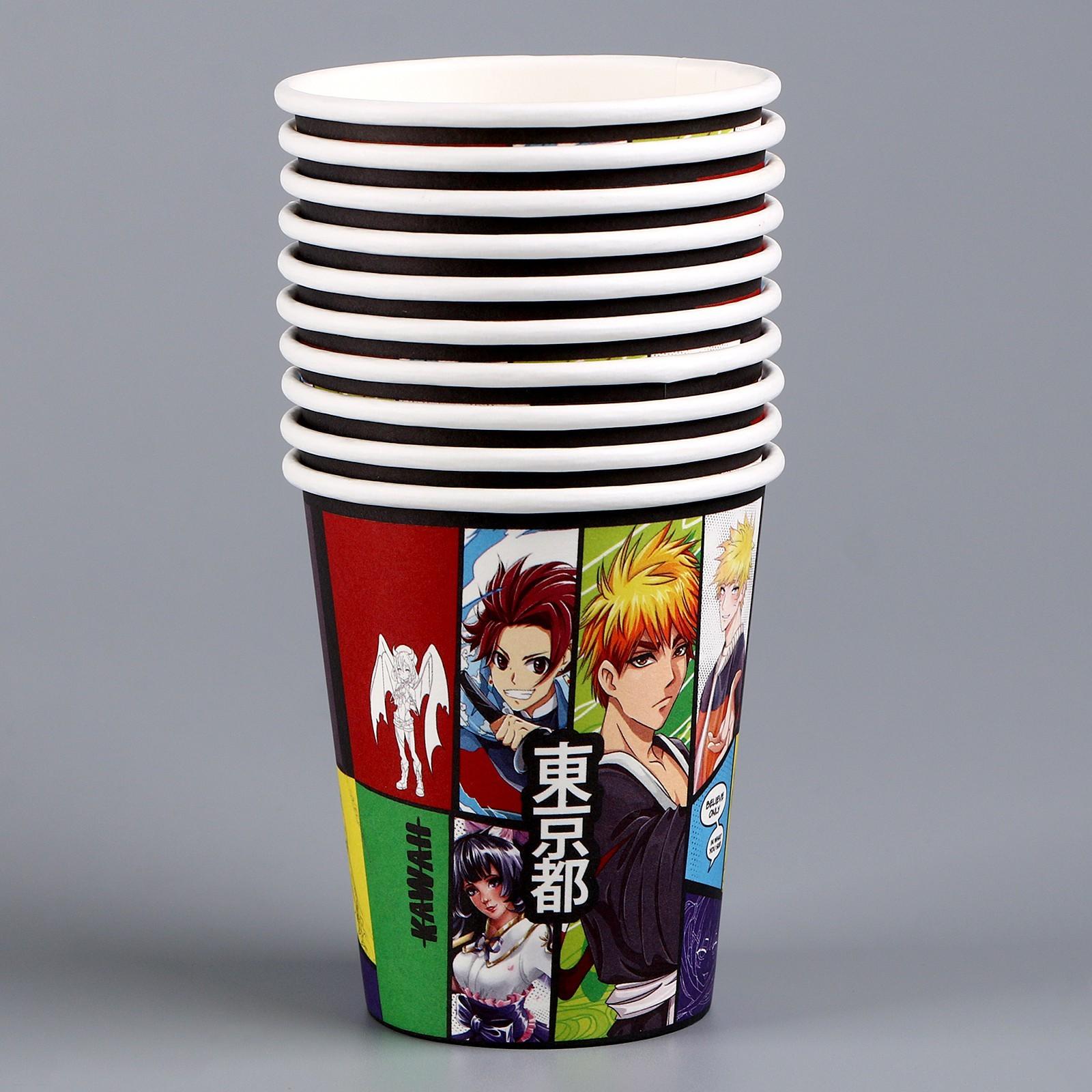 Стакан бумажный «Аниме», 250 мл