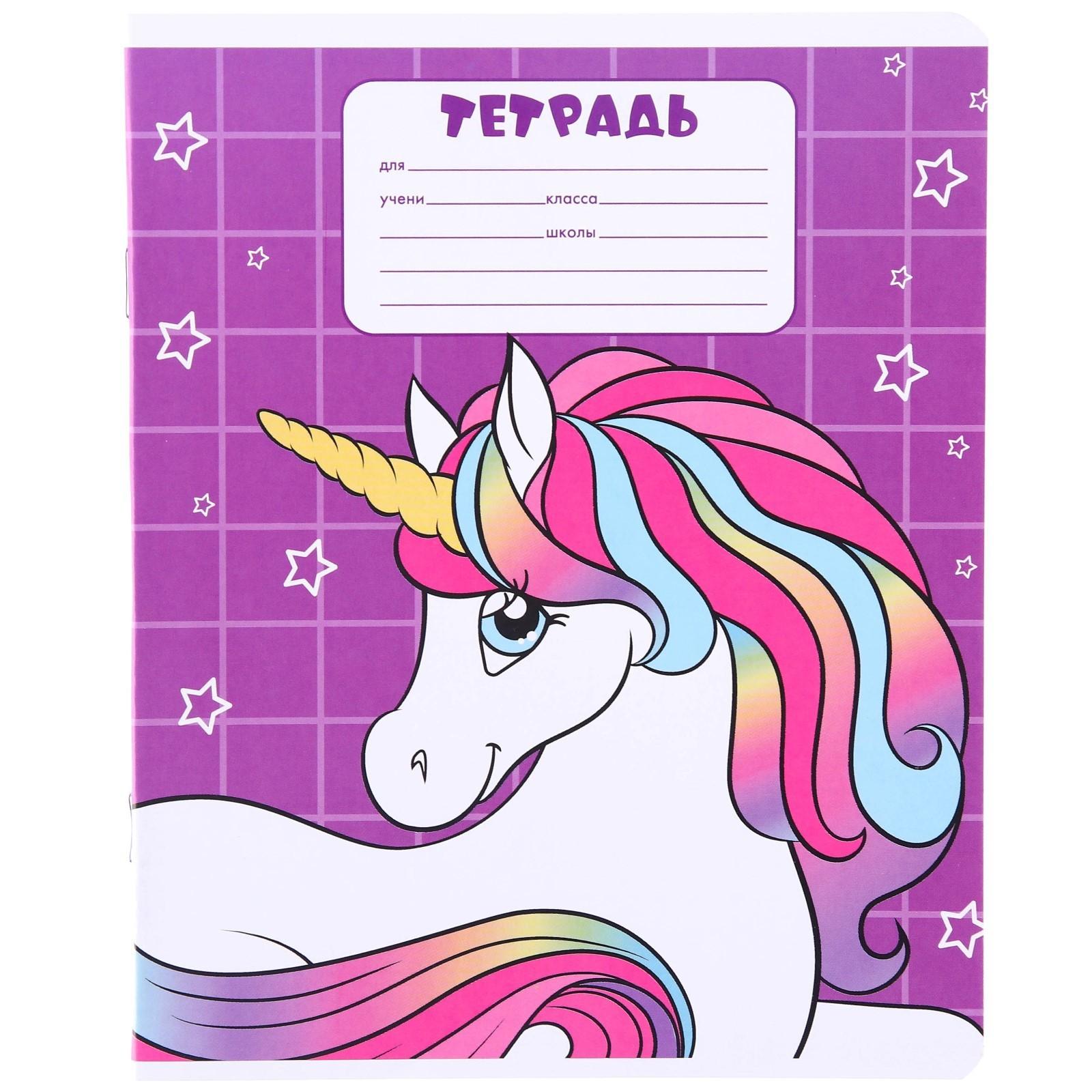 Тетради 12 листов, 5 видов, мелованная бумага, крупная клетка, Минни Маус / Микс 10 шт.