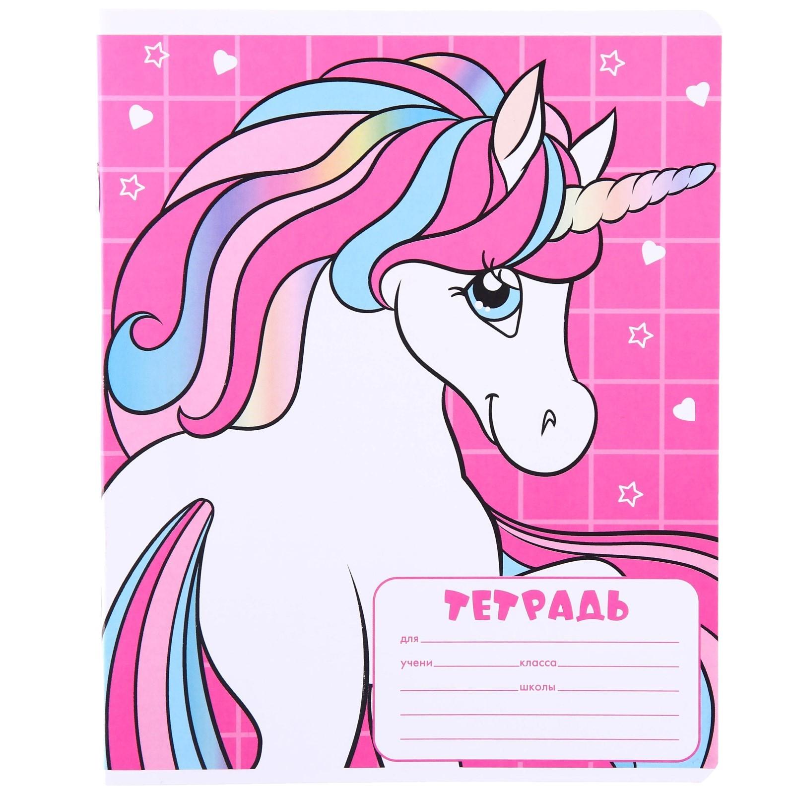 Тетради 12 листов, 5 видов, мелованная бумага, крупная клетка, Минни Маус / Микс 10 шт.