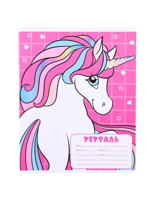 Тетради 12 листов, 5 видов, мелованная бумага, крупная клетка, Минни Маус / Микс 10 шт.