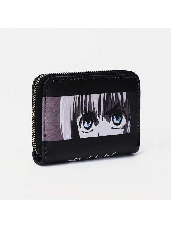 Кошелёк на молнии, цвет чёрный