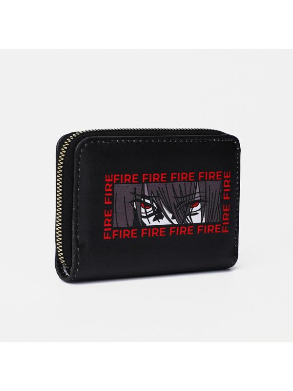 Кошелёк на молнии, цвет чёрный