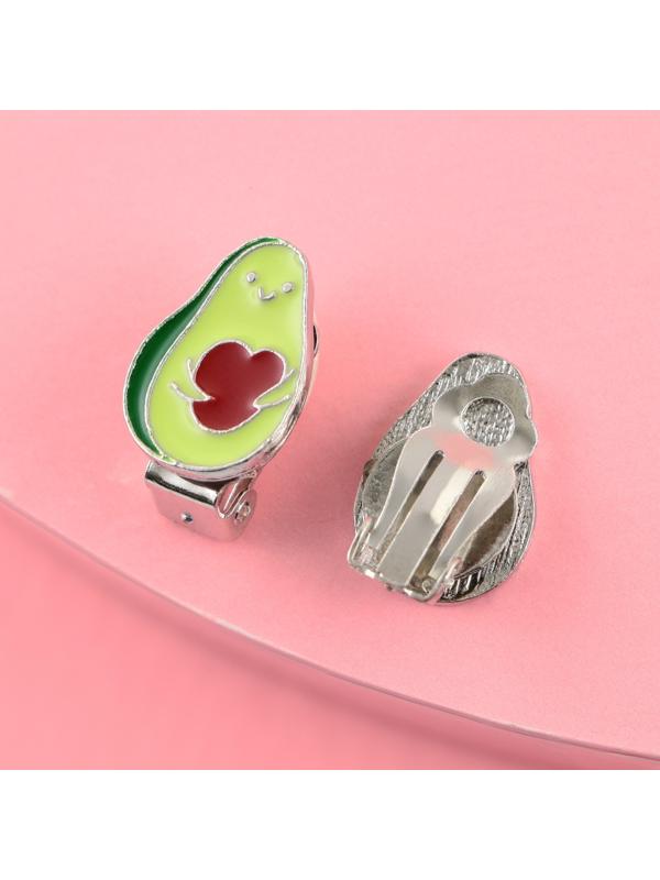Серьги-клипсы детские «Авакадного настроения»