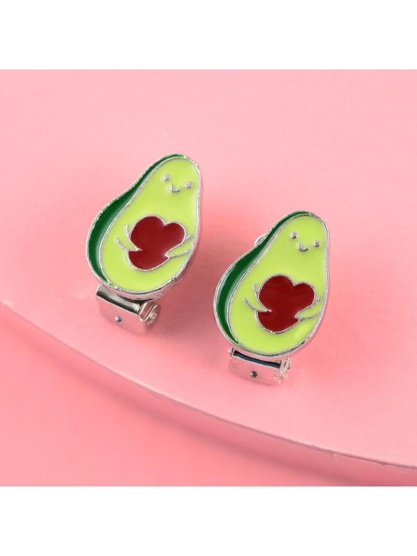 Серьги-клипсы детские «Авакадного настроения»