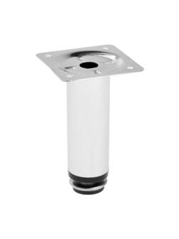 Опора круглая OKR001CR ТУНДРА, d=30 мм, H=100 мм, цвет хром