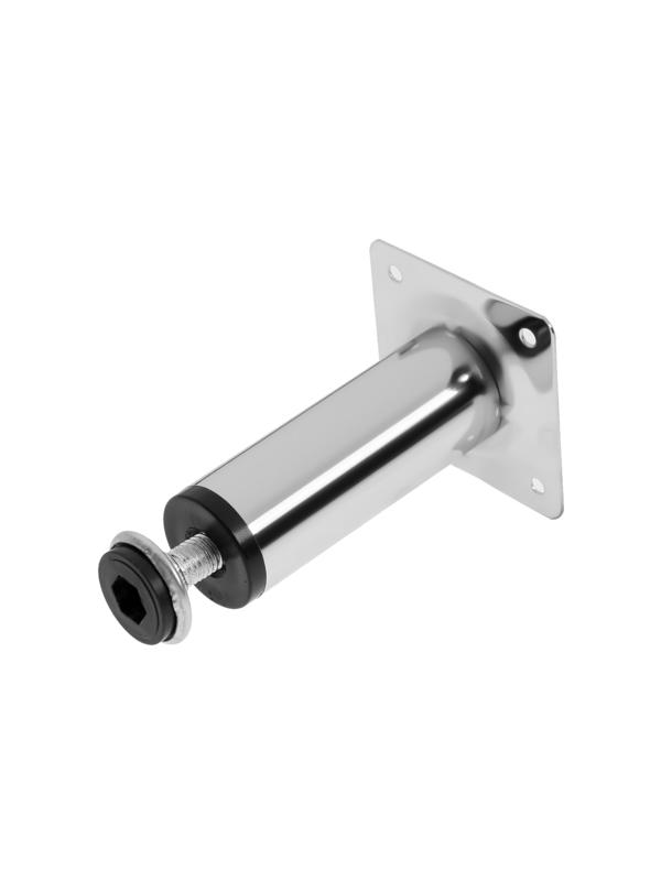 Опора круглая OKR001CR ТУНДРА, d=30 мм, H=100 мм, цвет хром