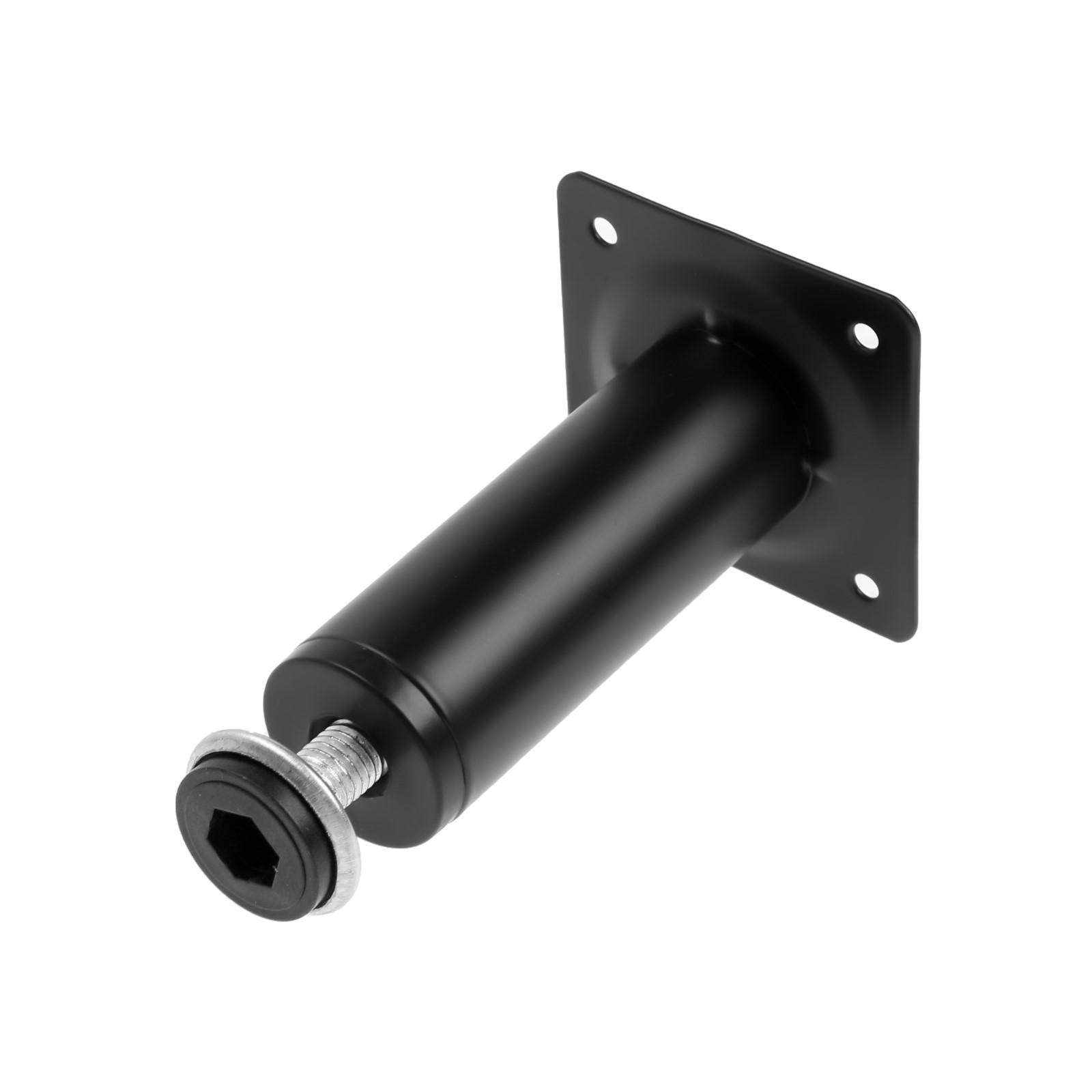 Опора круглая OKR001BL ТУНДРА, d=30 мм, H=100 мм, цвет черный