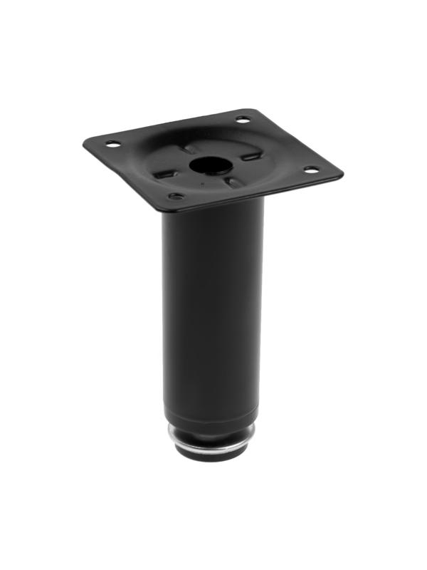 Опора круглая OKR001BL ТУНДРА, d=30 мм, H=100 мм, цвет черный