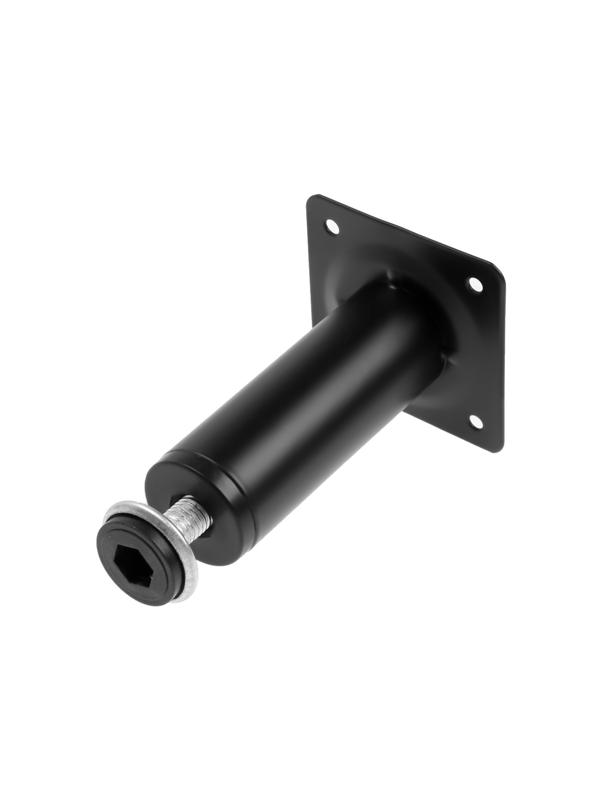 Опора круглая OKR001BL ТУНДРА, d=30 мм, H=100 мм, цвет черный