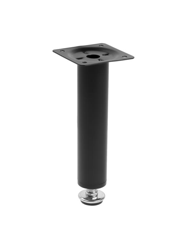 Опора круглая OKR001BL ТУНДРА, d=30 мм, H=150 мм, цвет черный