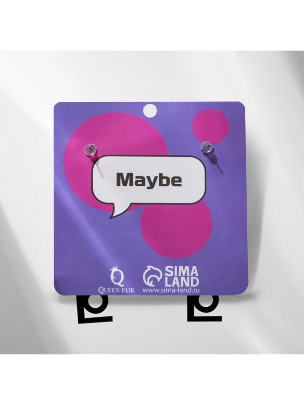 Серьги акрил  LOVE ME с сердечком, цвет чёрный в серебре