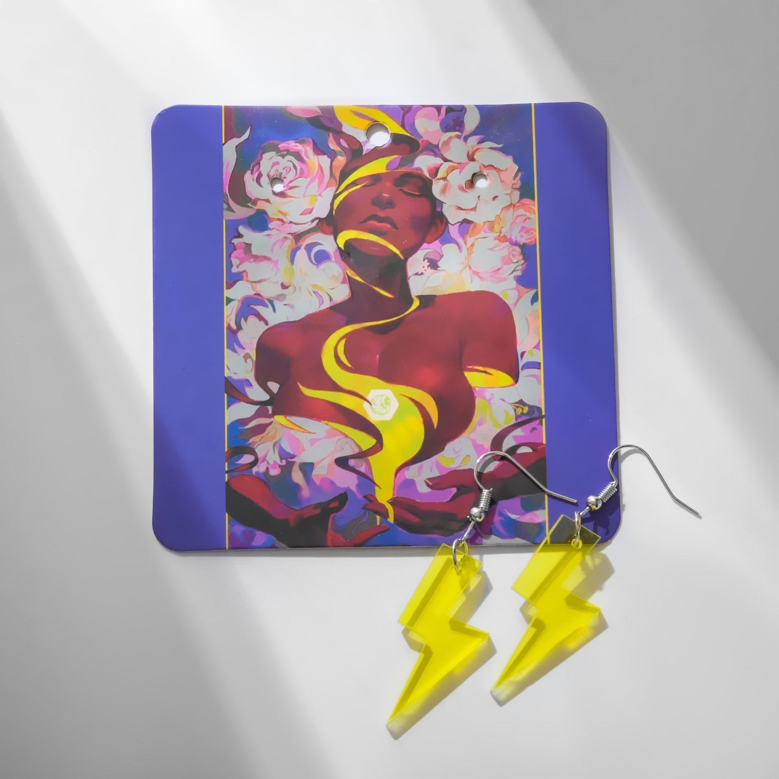 Серьги акрил 