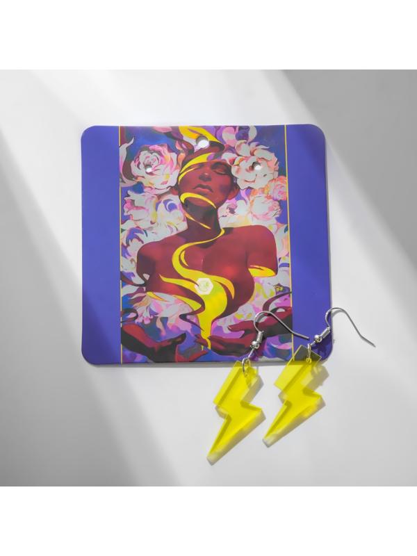 Серьги акрил 