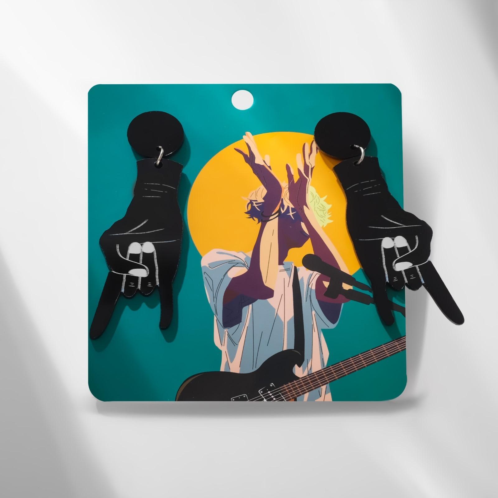 Серьги акрил 