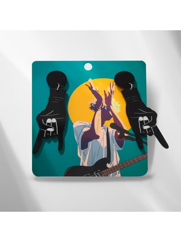 Серьги акрил 