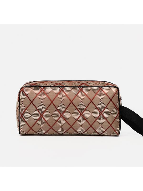 Косметичка на молнии, цвет бежевый