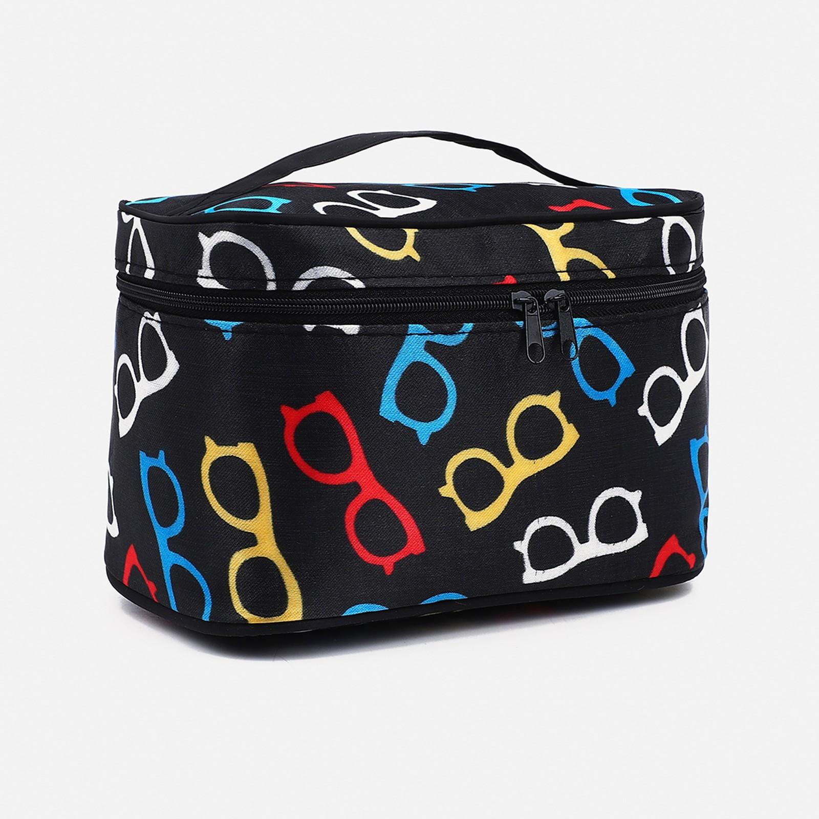 Косметичка на молнии, цвет чёрный