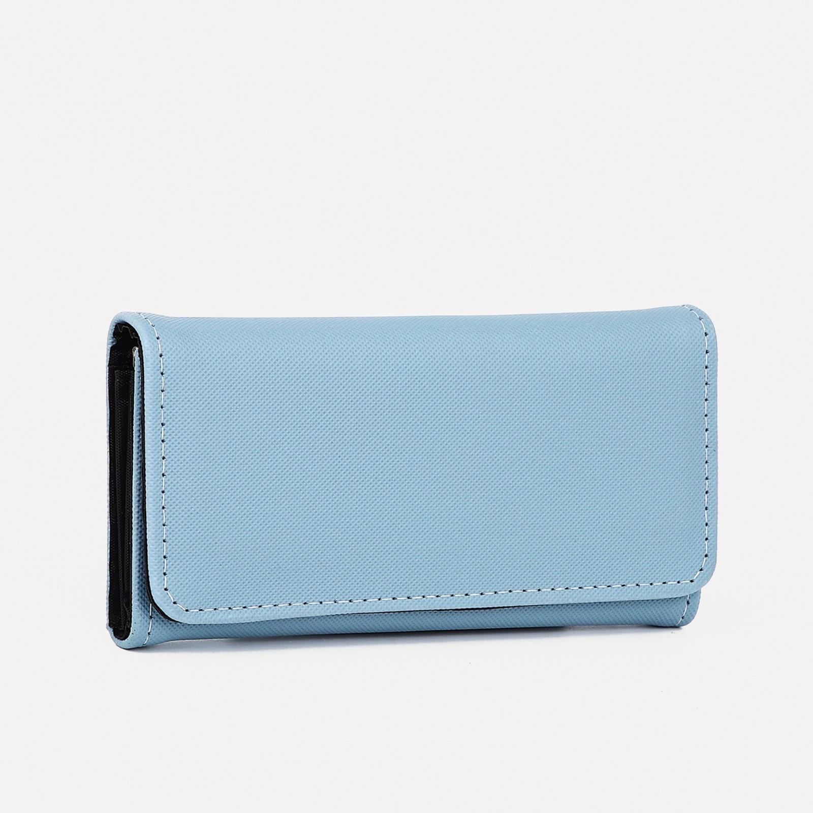 Кошелёк на магните, цвет голубой