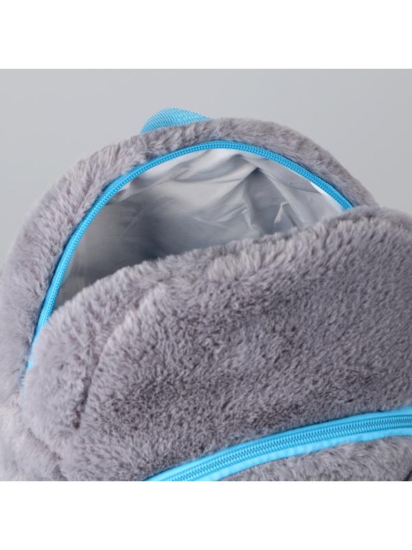 Рюкзак детский плюшевый «Зайка пушистик», 24х22х7 см