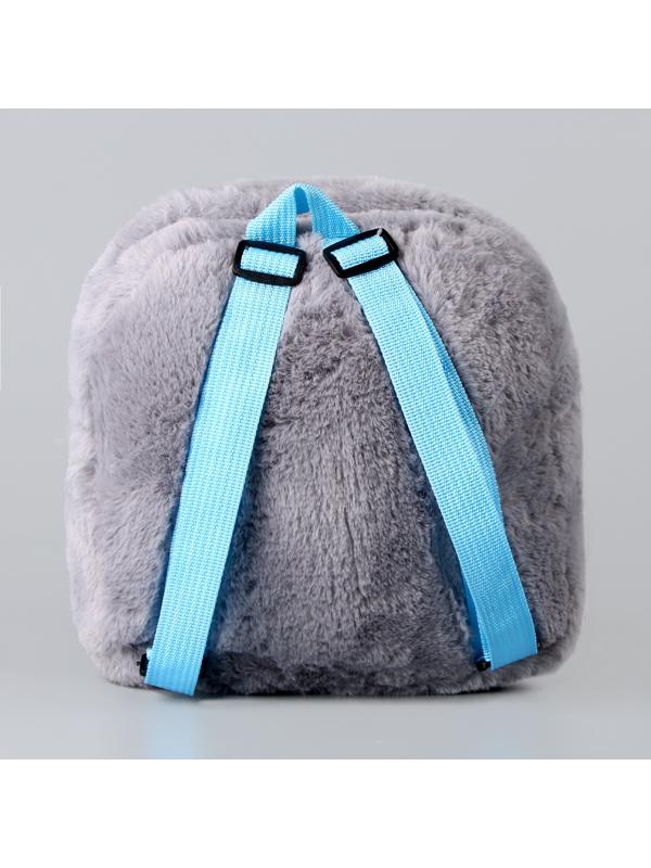 Рюкзак детский плюшевый «Зайка пушистик», 24х22х7 см