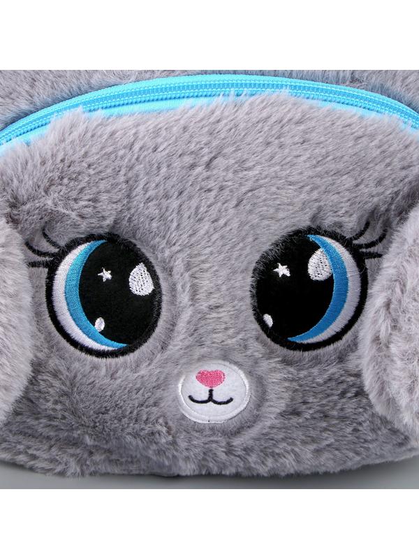 Рюкзак детский плюшевый «Зайка пушистик», 24х22х7 см