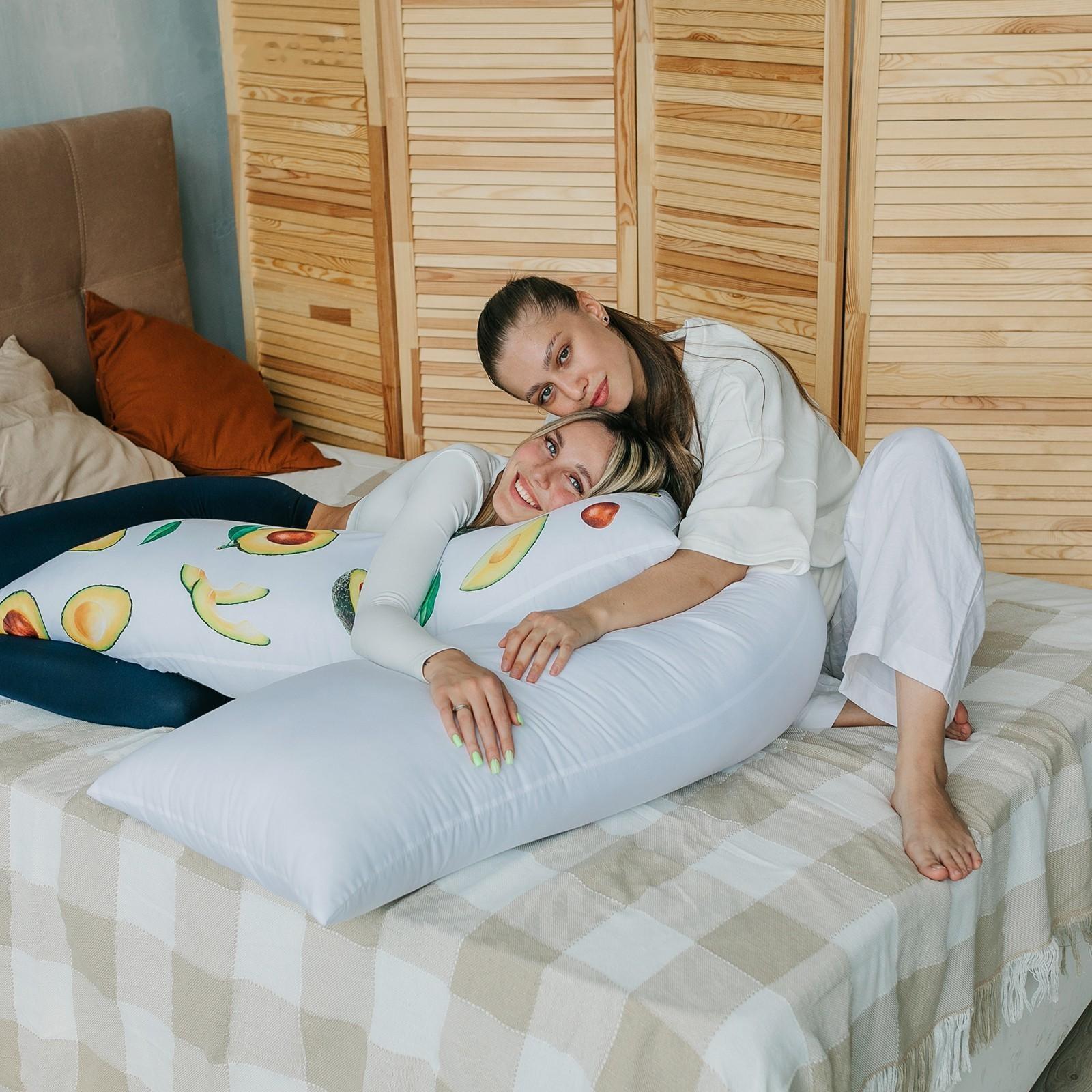 Подушка-обнимашка, белая