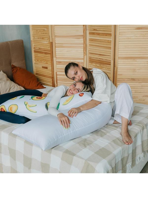 Подушка-обнимашка, белая