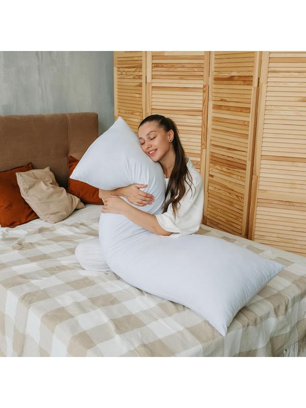 Подушка-обнимашка, белая