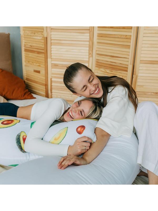 Подушка-обнимашка, белая