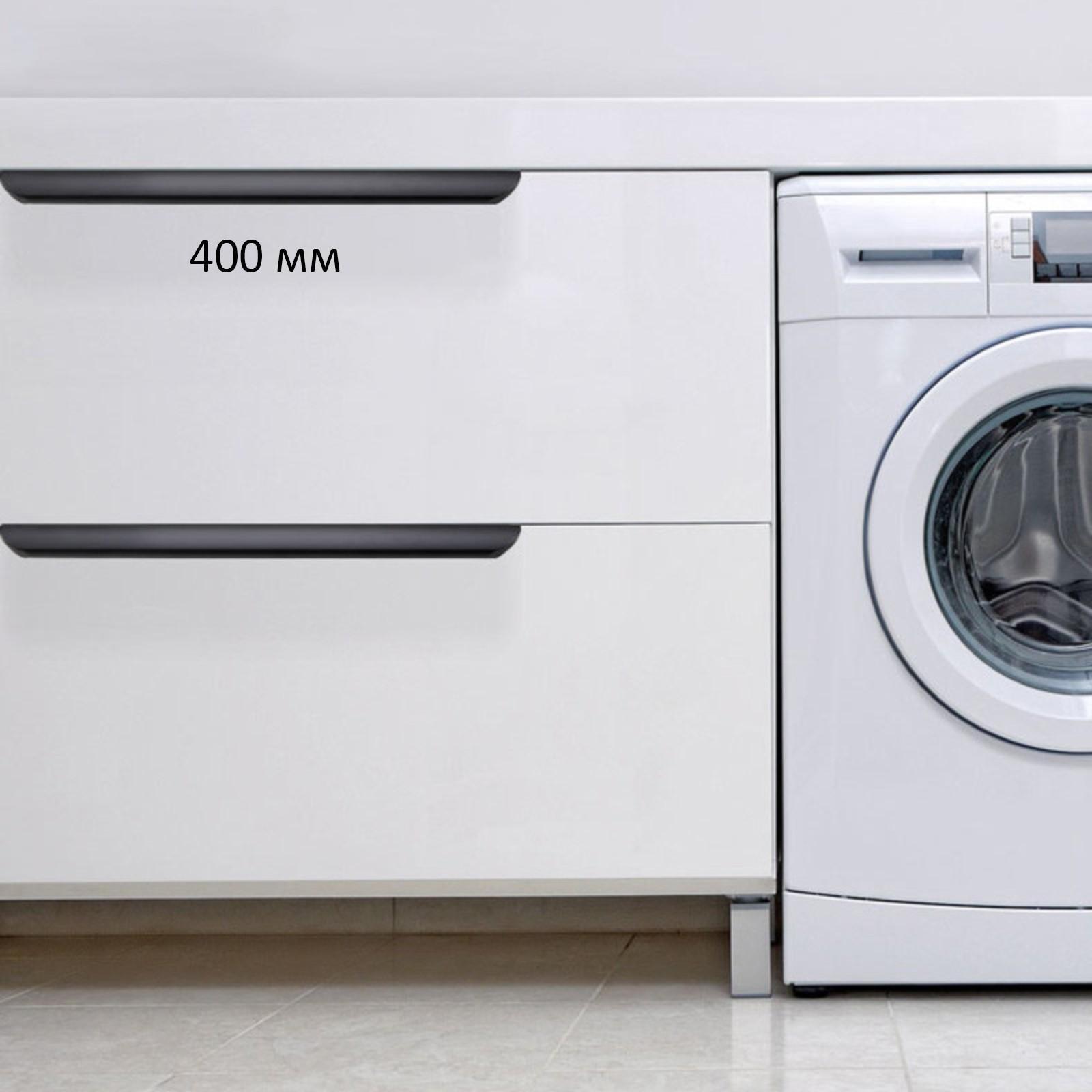 Ручка торцевая CAPPIO, L=400 мм, м/о 256 мм, цвет черный