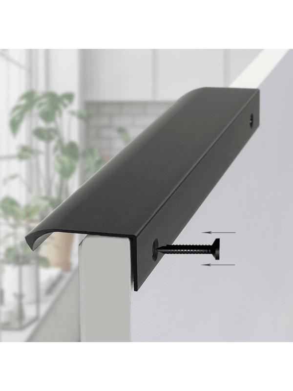 Ручка торцевая CAPPIO, L=400 мм, м/о 256 мм, цвет черный