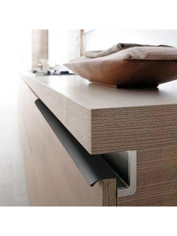 Ручка торцевая CAPPIO, L=400 мм, м/о 256 мм, цвет черный