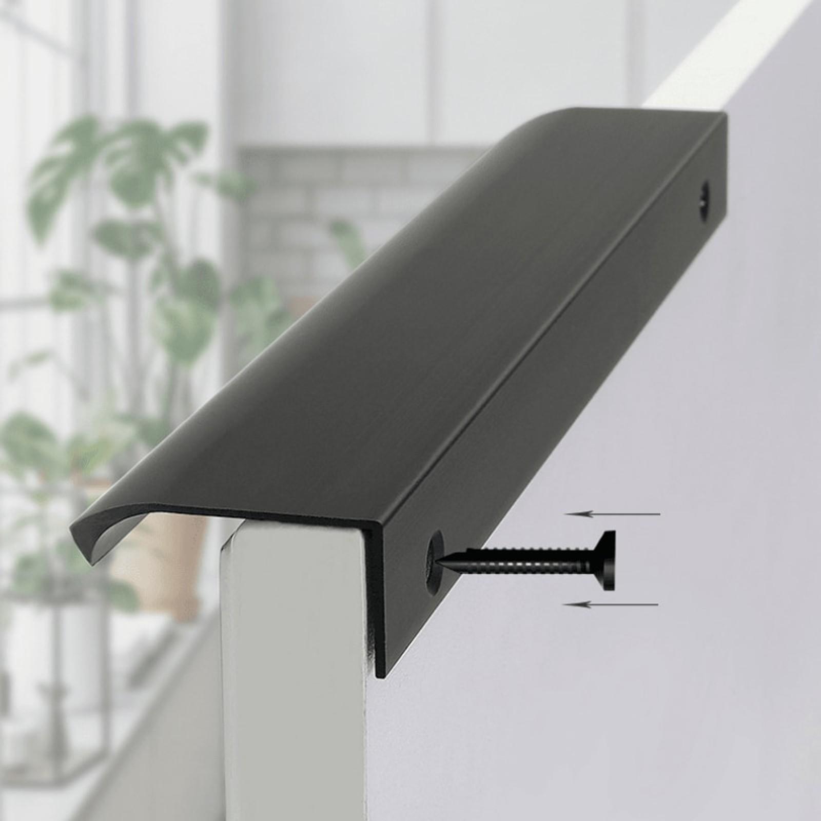 Ручка торцевая CAPPIO, L=500 мм, м/о 288 мм, цвет черный