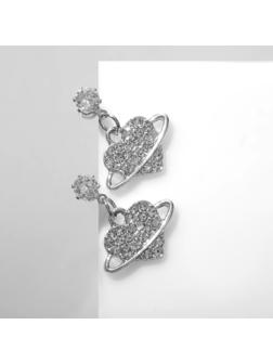 Серьги со стразами 