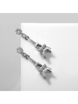 Серьги со стразами 