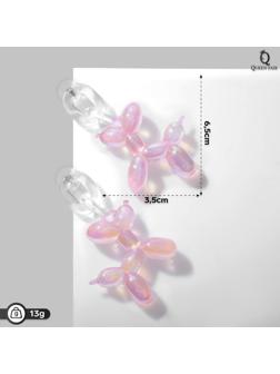 Серьги пластик 