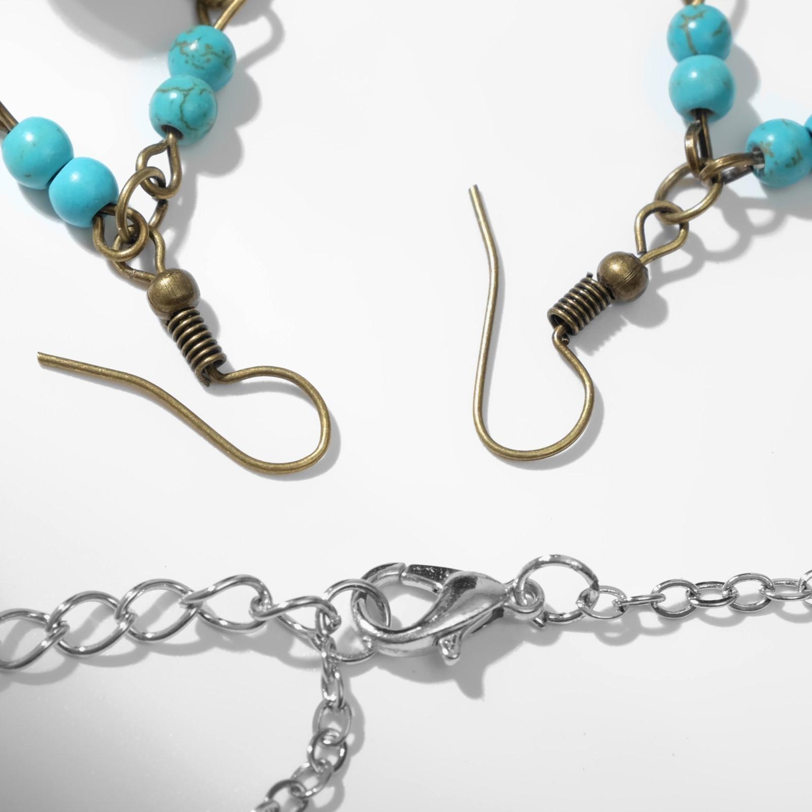 Набор 2 предмета: серьги, колье 