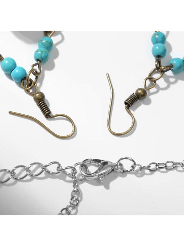 Набор 2 предмета: серьги, колье 