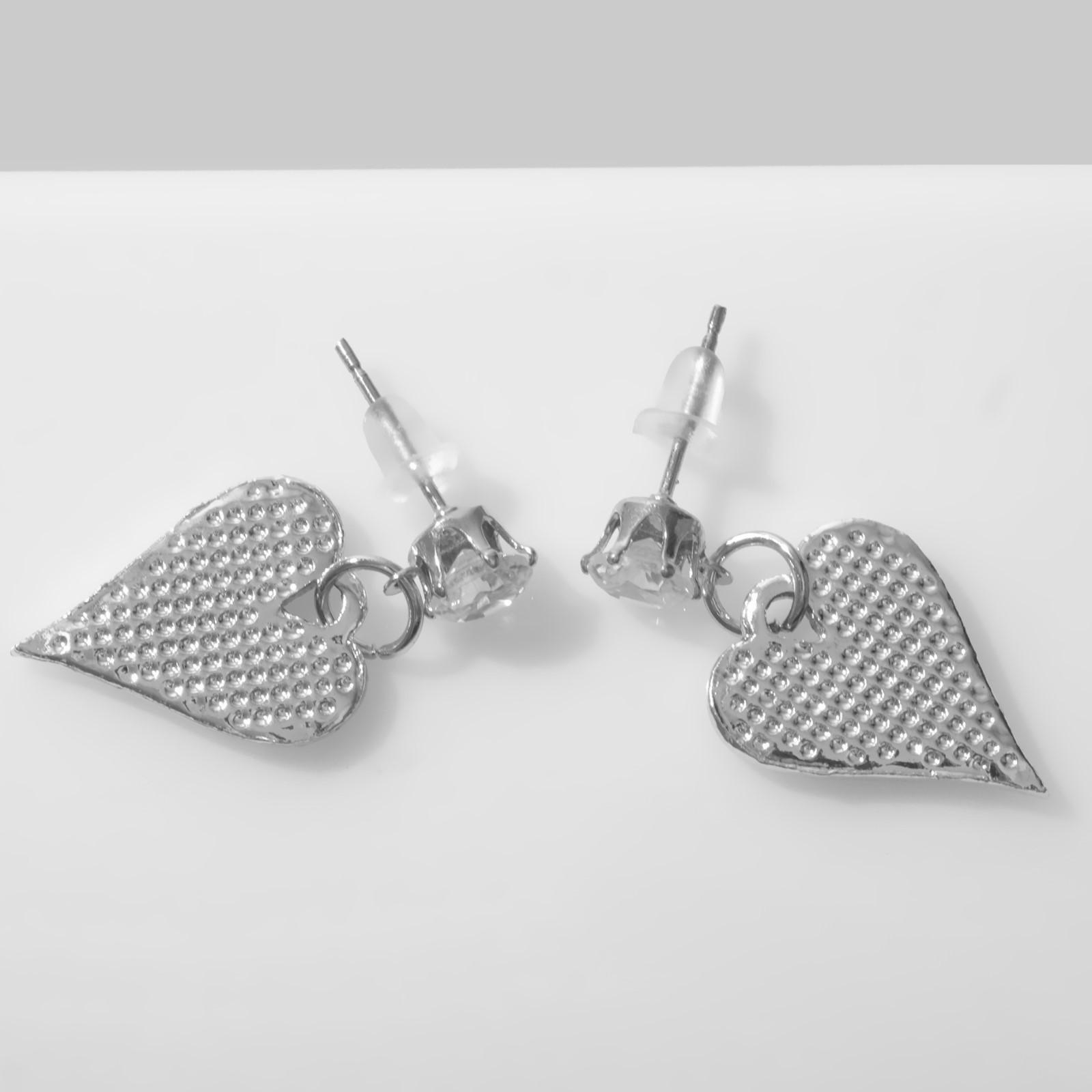 Серьги со стразами 