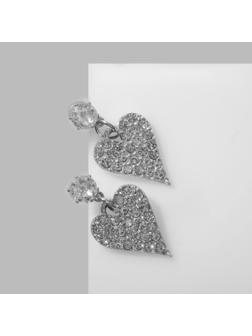 Серьги со стразами 