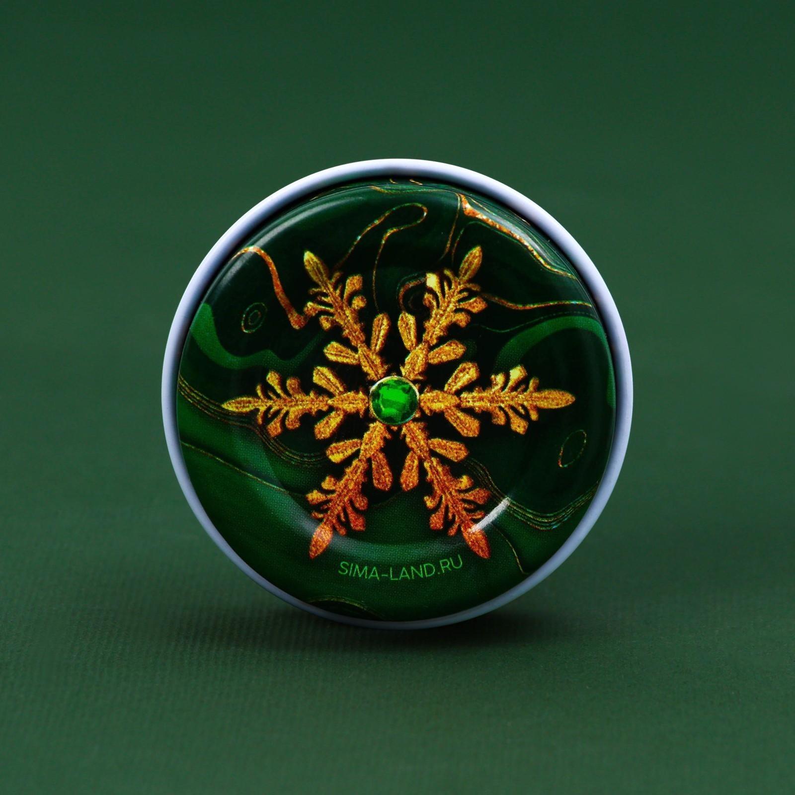 Новогодняя свеча в банке «С Новым годом», еловые ветки, d = 4,8 см