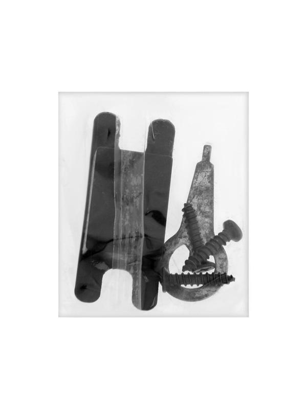 Защелка (мод.3186), межкомнатная, фиксатор, цвет глянцевый черный