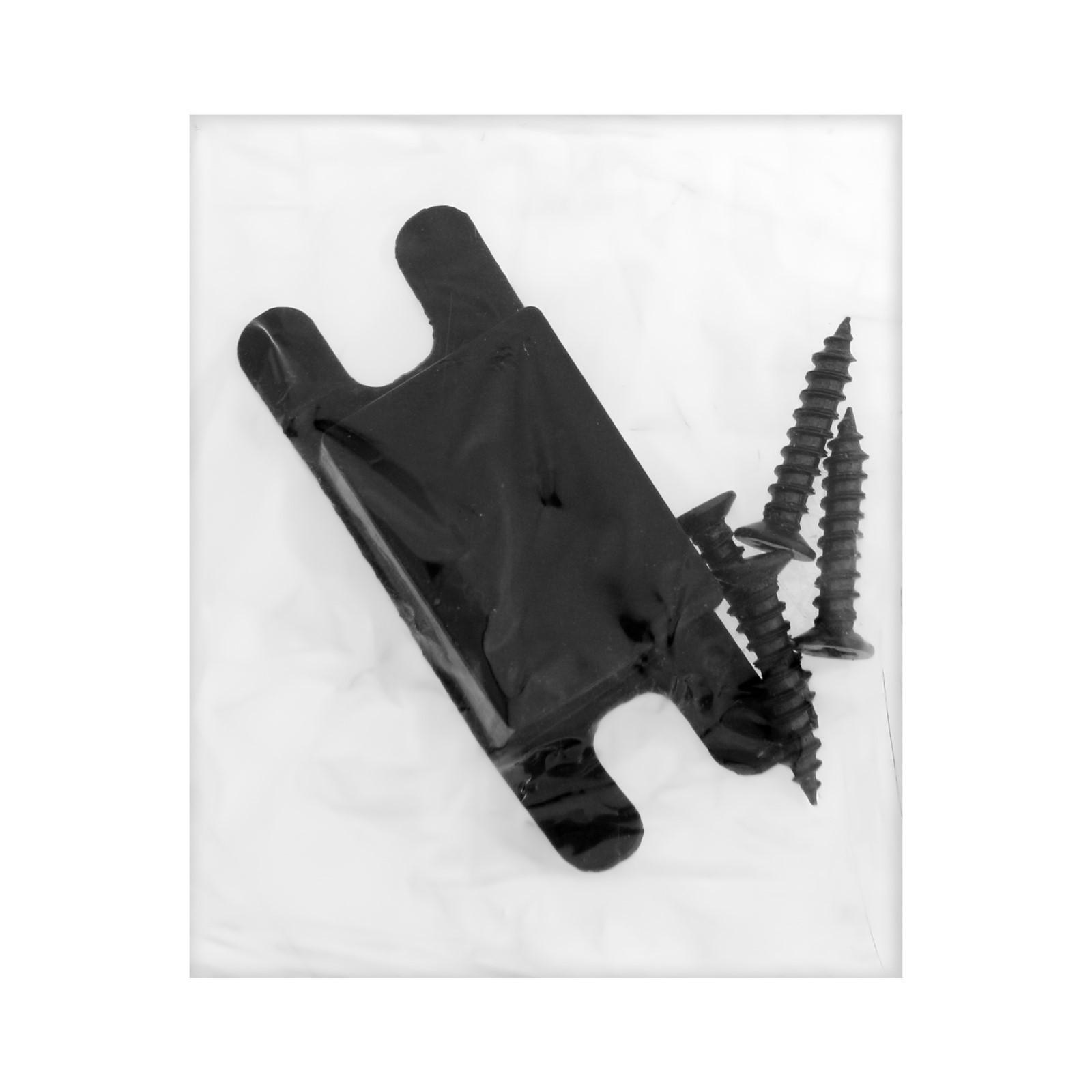 Защелка 1101, пустая, цвет матовый черный