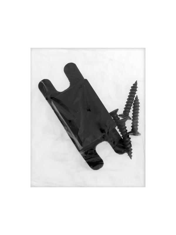 Защелка 1101, пустая, цвет матовый черный