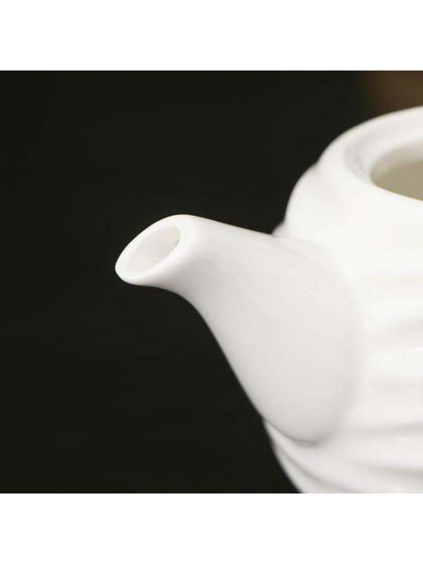 Чайник заварочный керамический BellaTenero «Волна», 250 мл, цвет белый