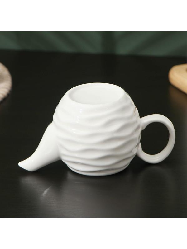 Чайник заварочный керамический BellaTenero «Волна», 250 мл, цвет белый