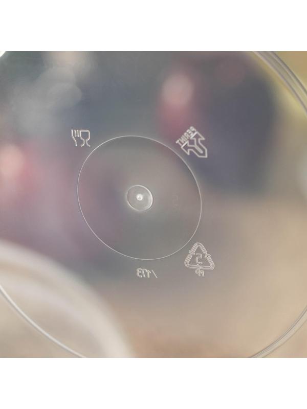 Ведро с крышкой, 2 л, d= 17,3 см, прозрачное, 100 шт/уп.